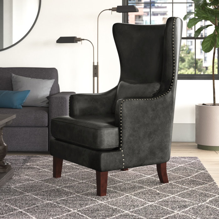 Greyleigh™ Harrison Upholstered Wingback Chair & Reviews Wayfair
